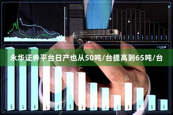 永华证券平台日产也从50吨/台提高到65吨/台